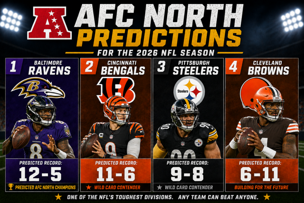 AFC North Predictions for the 2026 NFL Season: Ravens and Bengals Battle for the Top Spot