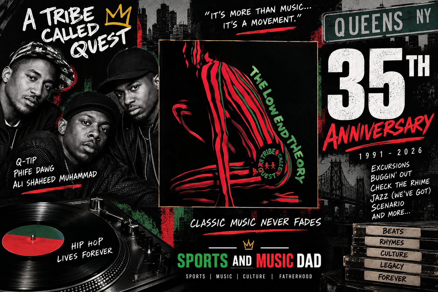 A Tribe Called Quest’s The Low End Theory Celebrates Its 35th Anniversary